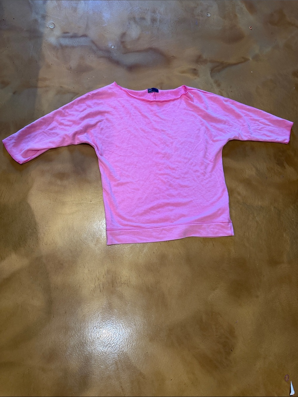 GAP Girls Bright Pink Boatneck Sweater Top